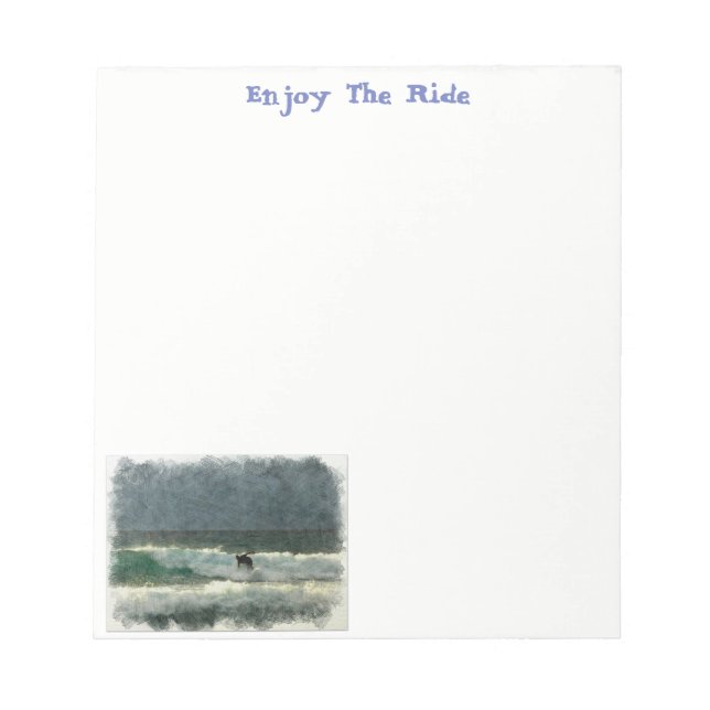 Surfing the Waves Notepad (Front)
