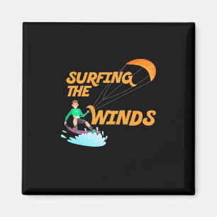 Surfing The Winds Magnet