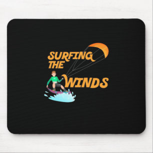 Surfing The Winds Mouse Pad