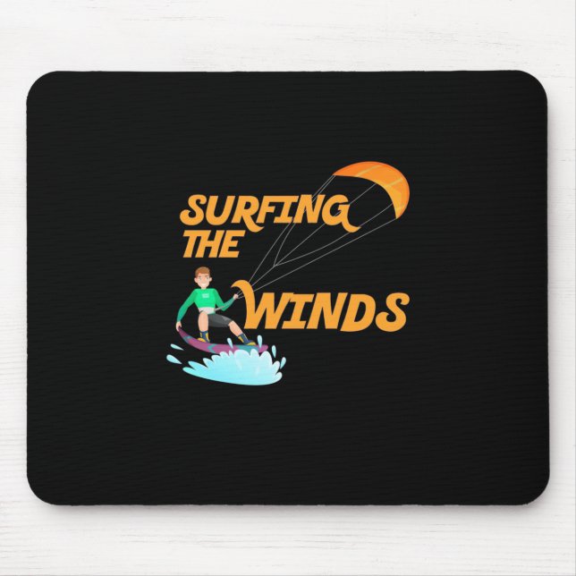 Surfing The Winds Mouse Pad (Front)