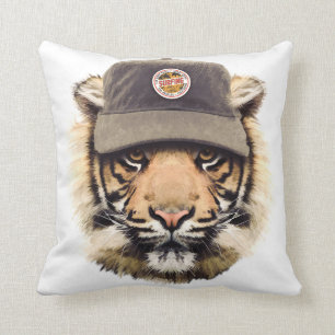 Surfing Tiger Cushion