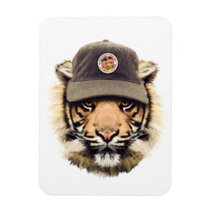 Surfing Tiger Magnet