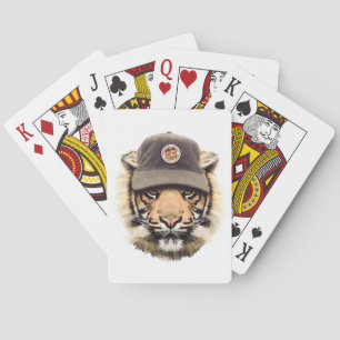 Surfing Tiger Playing Cards