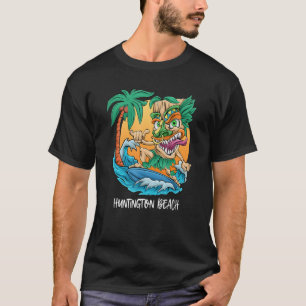 Surfing Tiki Man Huntington Beach California Vacat T-Shirt
