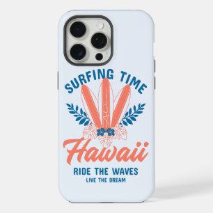 Surfing Time Hawaii Ride the Waves iPhone 15 Pro Max Case