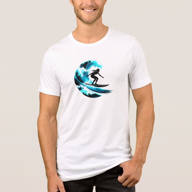 surfing Tri-Blend shirt (Front)