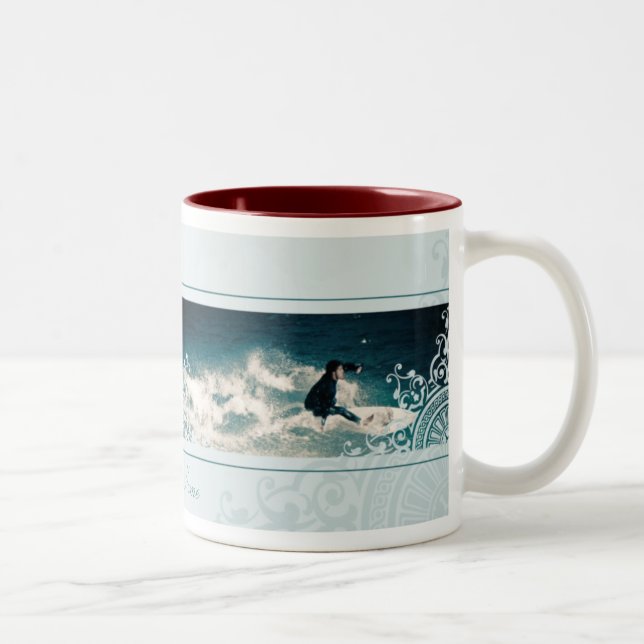 Surfing Two-Tone Coffee Mug (Right)