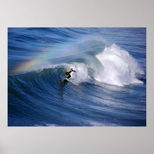 Surfing Under A Rainbow Print (Front)