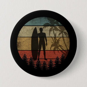 SURFING VINTAGE 7.5 CM ROUND BADGE