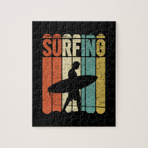 Surfing Vintage Jigsaw Puzzle