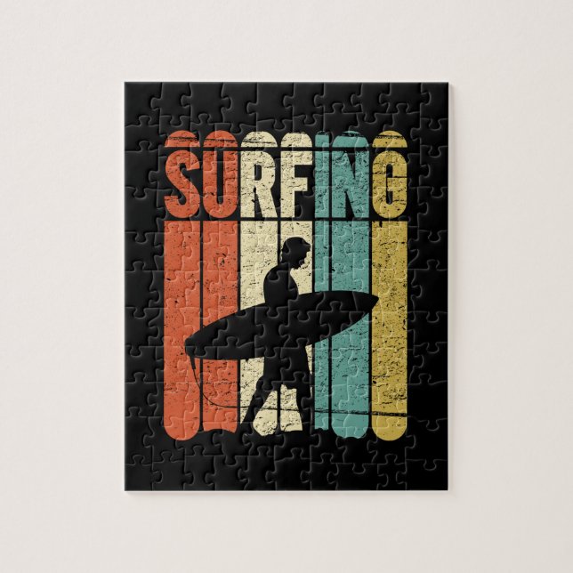 Surfing Vintage Jigsaw Puzzle (Vertical)