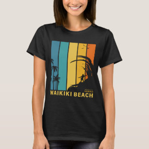Surfing Waikiki Beach Honolulu Hawaii T-Shirt