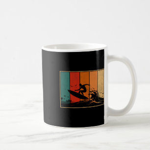 Surfing Wave Retro Sunset Summer Beach Vibes Coffee Mug