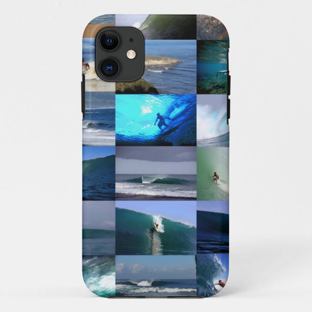 Surfing waves montage Case-Mate iPhone case (Back)