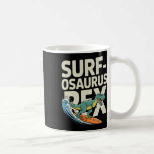 Surfosaurus Rex Funny Surfing Dinosaur  Coffee Mug