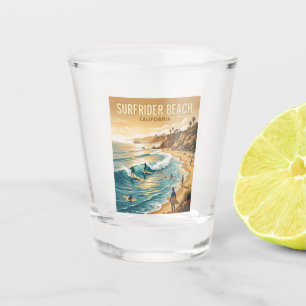 Surfrider Beach, Malibu California Shot Glass