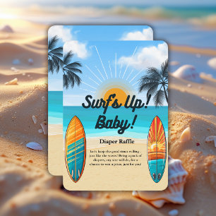 Surf's Up Baby - Baby Shower Enclosure Card