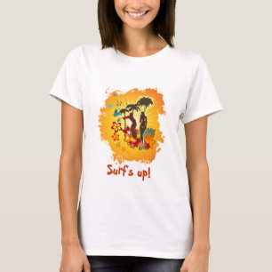 Surf's Up! Beach Scene T-Shirt