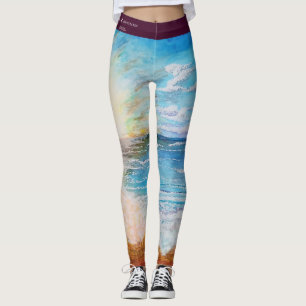 "Surf's Up" Beachy Leggings