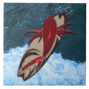 Surf's Up Ceramic Tile