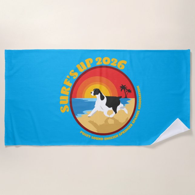 Surfs Up ESS  Beach Towel (Front)