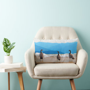 Surf's Up! - Geese Lumbar Cushion