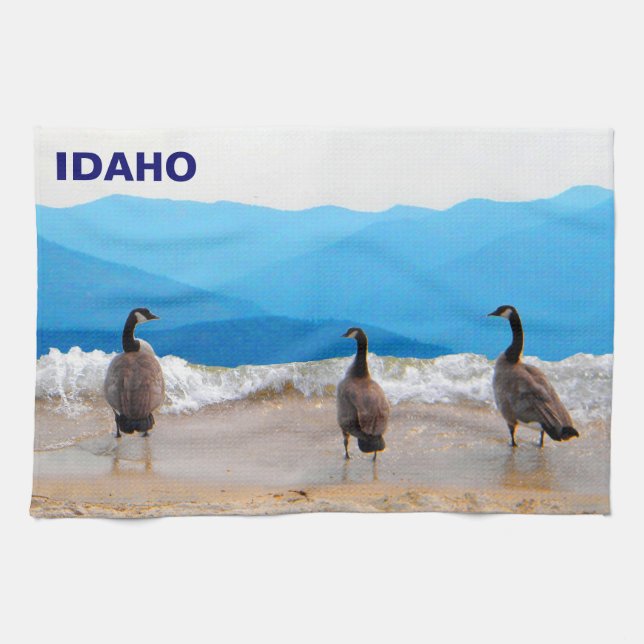 Surf's Up! - Geese Tea Towel (Horizontal)