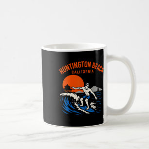 Surfs Up Huntington Beach California Retro Mens Be Coffee Mug