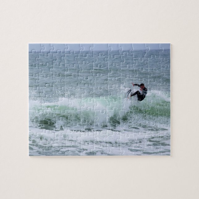 Surf's Up in Florida  - Cocoa Beach - 8x10 Jigsaw Puzzle (Horizontal)
