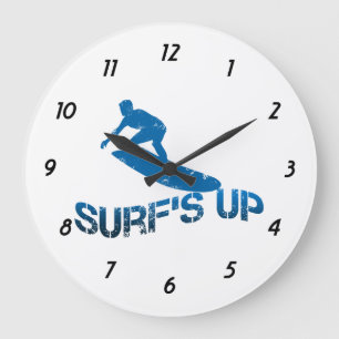 Surf's Up Large Clock