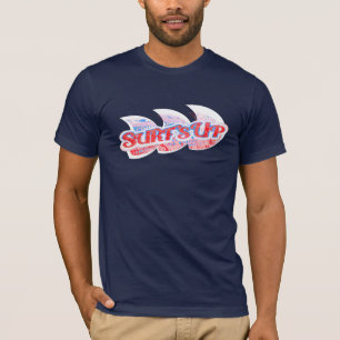 Surf's Up men's red & blue t-shirt
