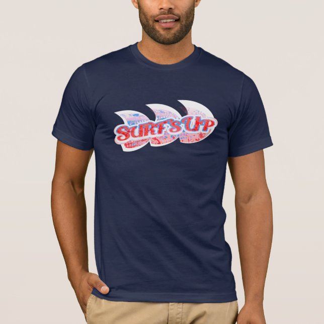 Surf's Up men's red & blue t-shirt (Front)