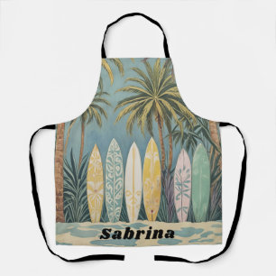 Surf's Up, Pastel Style Personalized Apron