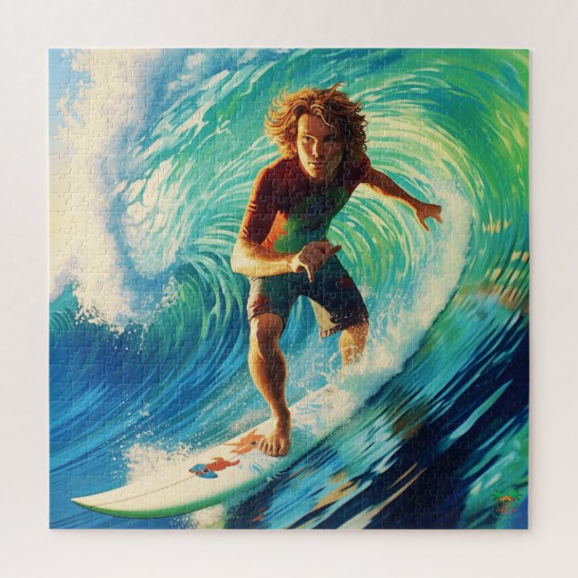 Surf's Up: Ride the Wave Jigsaw Puzzle (Vertical)