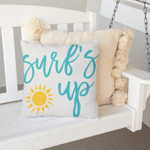 Surf's Up Summer Outdoor Cushion