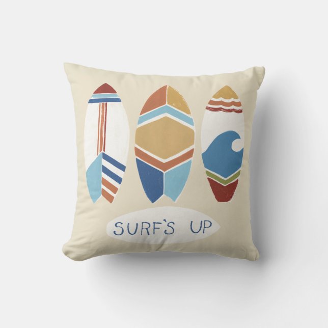 Surf's Up! Surfboards Cushion (Front)
