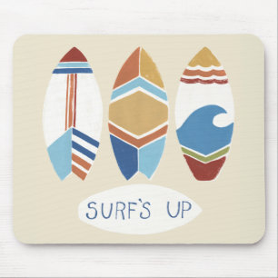 Surf's Up! Surfboards Mouse Pad