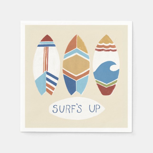 Surf's Up! Surfboards Napkin (Front)