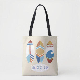Surf's Up! Surfboards Tote Bag