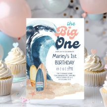 Surf's Up | The Big One Beach Baby 1st Birthday