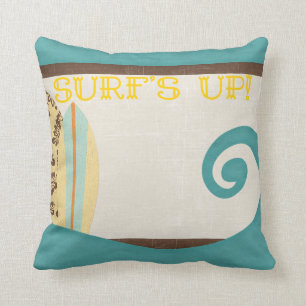 Surf's Up Throw Pillow