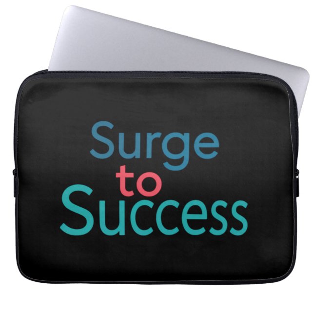 Surge to Success  Laptop Sleeve (Front)