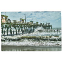 Surge Under The Bogue Pier Beach Seascape