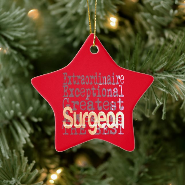 Surgeon Extraordinaire Ceramic Ornament (Tree)