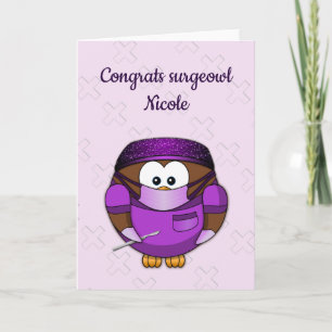 surgeon owl girl card