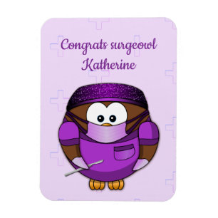 surgeon owl girl magnet