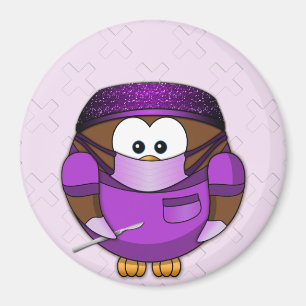 surgeon owl girl magnet