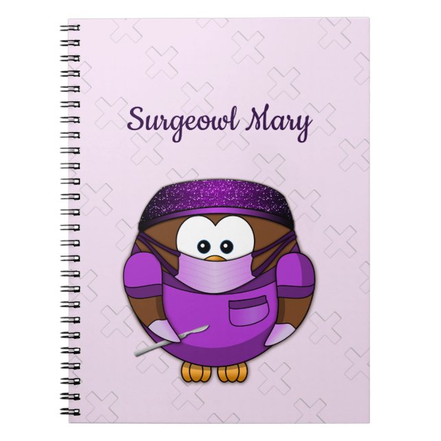 surgeon owl girl notebook (Front)