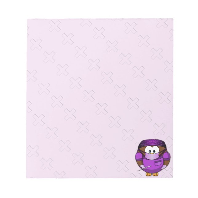 surgeon owl girl notepad (Front)