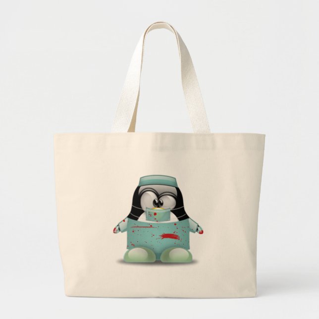 Surgeon Tux Large Tote Bag (Front)